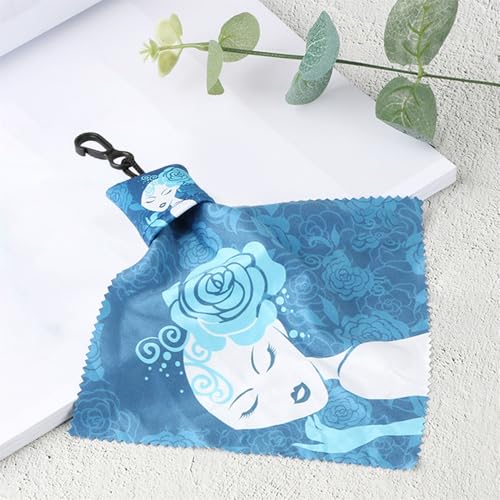 眼鏡 クリーニング クロス | 再利用可能なマイクロファイバーサングラスクリーナーキーホルダー拭き - 花柄デザイン カメラと写真レンズクリーニングクロス ノートパソコンのタッチスクリーン窓用 | スマートフォン 画面 と タッチスクリーン 用