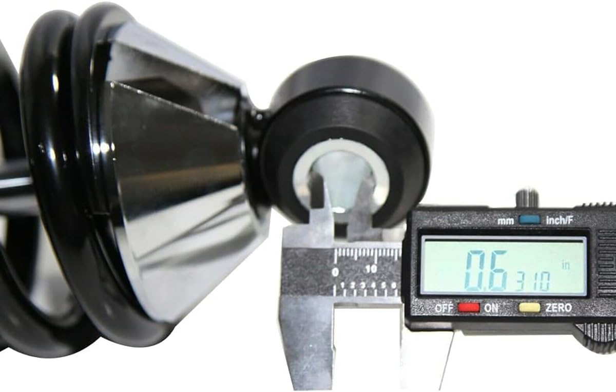Amortiguador de choque trasero universal, ajustable trasero Street Coilover w/250 libras con muelles recubiertos negros