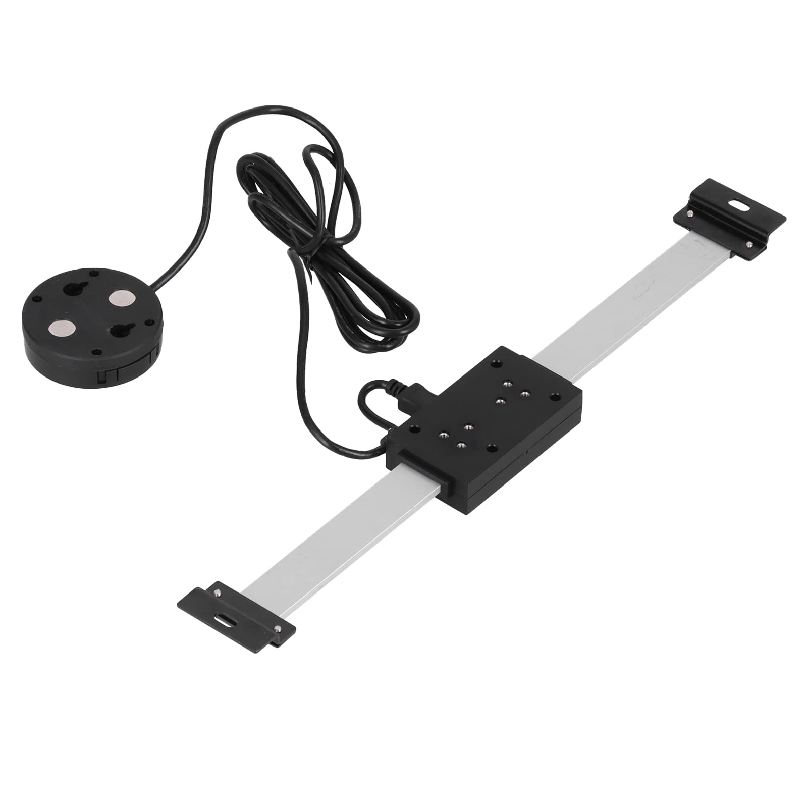 Calibre lineal con pantalla digital, regla de medición con pantalla digital de aleación de acero inoxidable y aluminio, resolución de 0,01 mm, base magnética para tornos y (0-200 mm)