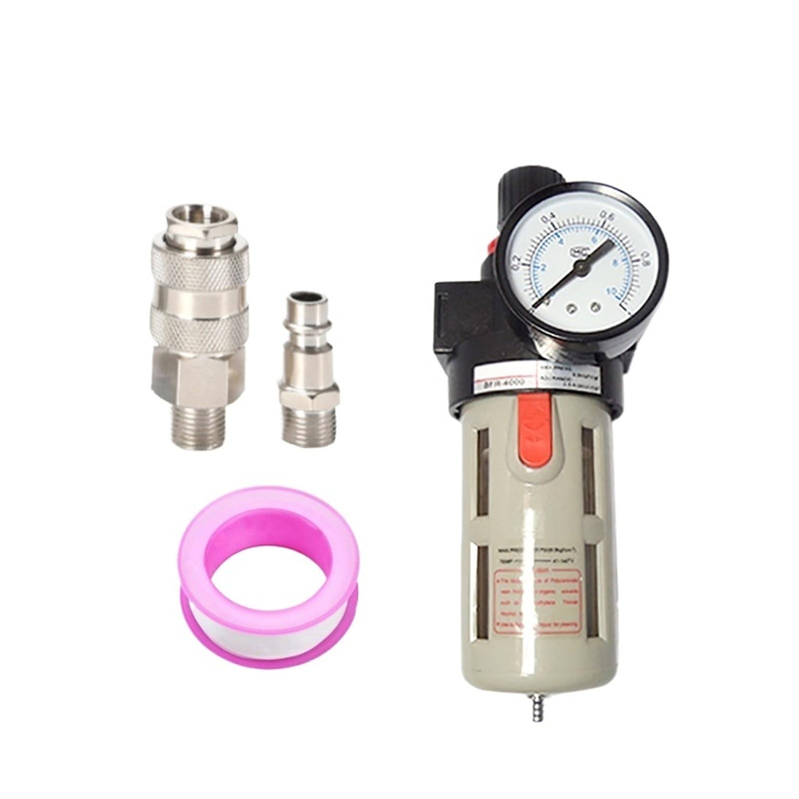 Hhb18i Bfr3000 And Pc8-03 Bfr2000 3000 4000 Pneumatic Source Treatment Unit Air Filter Pressure Regulator Compressor Filters With Gauge Oil Separator(Bfr3000 And Pc8-03)