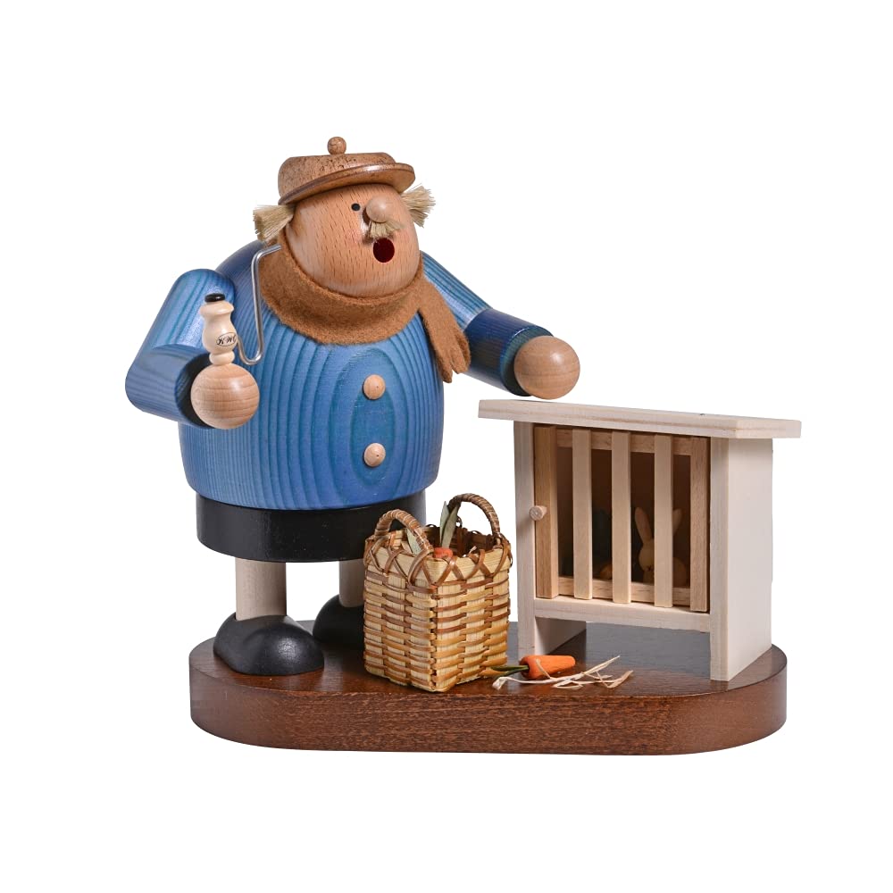 Figurine d'homme d'encens Rudolphs Schatzkiste éleveur de lièvres premium
