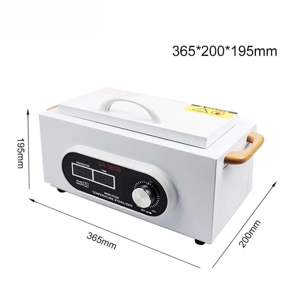 GMtes 300W LCD Profesional de Alta Temperatura Esterilizador Caja Nail Art Salon de desinfección portátil de esterilización de la manicura Herramientas esterilizador de Calor seco