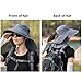 AEIOFU Ladies Sun Hat with Neck Flap Wide Brim Bucket Hat UV Protection UPF 50+ Beach Hat with Chin Strap and Ponytail Hole for Women Summer Hat Sun Hats Ladies Hiking Hat