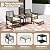 Yaheetech 5-Piece Outdoor Conversation Set, Wicker Rattan Patio Furniture Set w/Rattan Armchairs, 2-Layer Side Table, Ottomans, Acacia Wood Armrests & Metal Frame for Backyard, Porch, Balcony