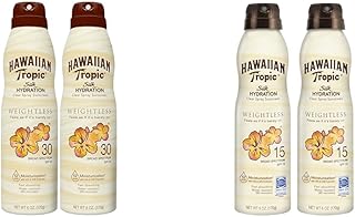 Weightless Hydration Clear Spray Sunscreen SPF 30 & SPF 15 Twin Packs | 6oz Each