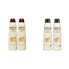 Hawaiian Tropic Weightless Hydration Clear Spray Sunscreen SPF 30 SPF 15 Twin Packs 6oz Each