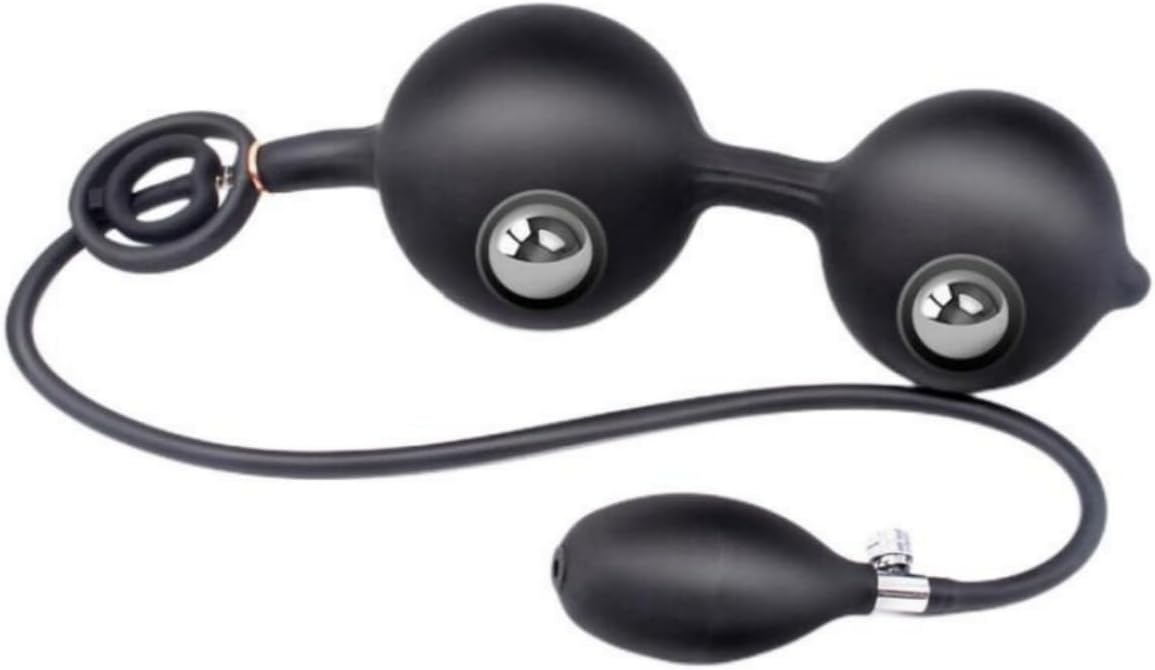 Amazon.com: Big Inflatable Anal Plug Pump Anal Dilator Metal Ball