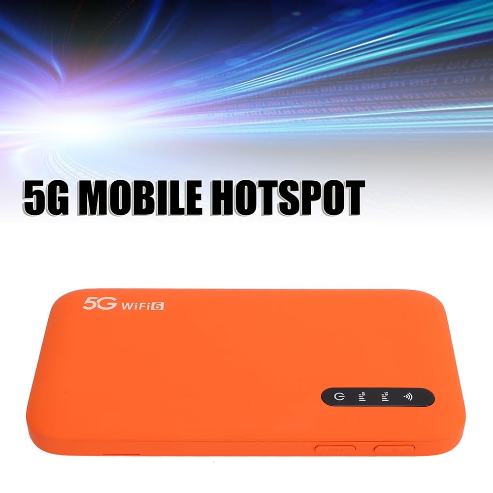 Router Portatile WiFi6 A Doppia Banda Ad Alta velocità con Hotspot Mobile 5G e Slot per Scheda SIM, Supporta 16 Dispositivi