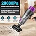 SunplusTrade Handstaubsauger, 20000Pa Akku Handstaubsauger Kabellos, Autostaubsauger mit Waschbar HEPA-Filter, Aufladbar Tragbar Leicht Mini Staubsauger, für den Auto, Küche, Tierhaare