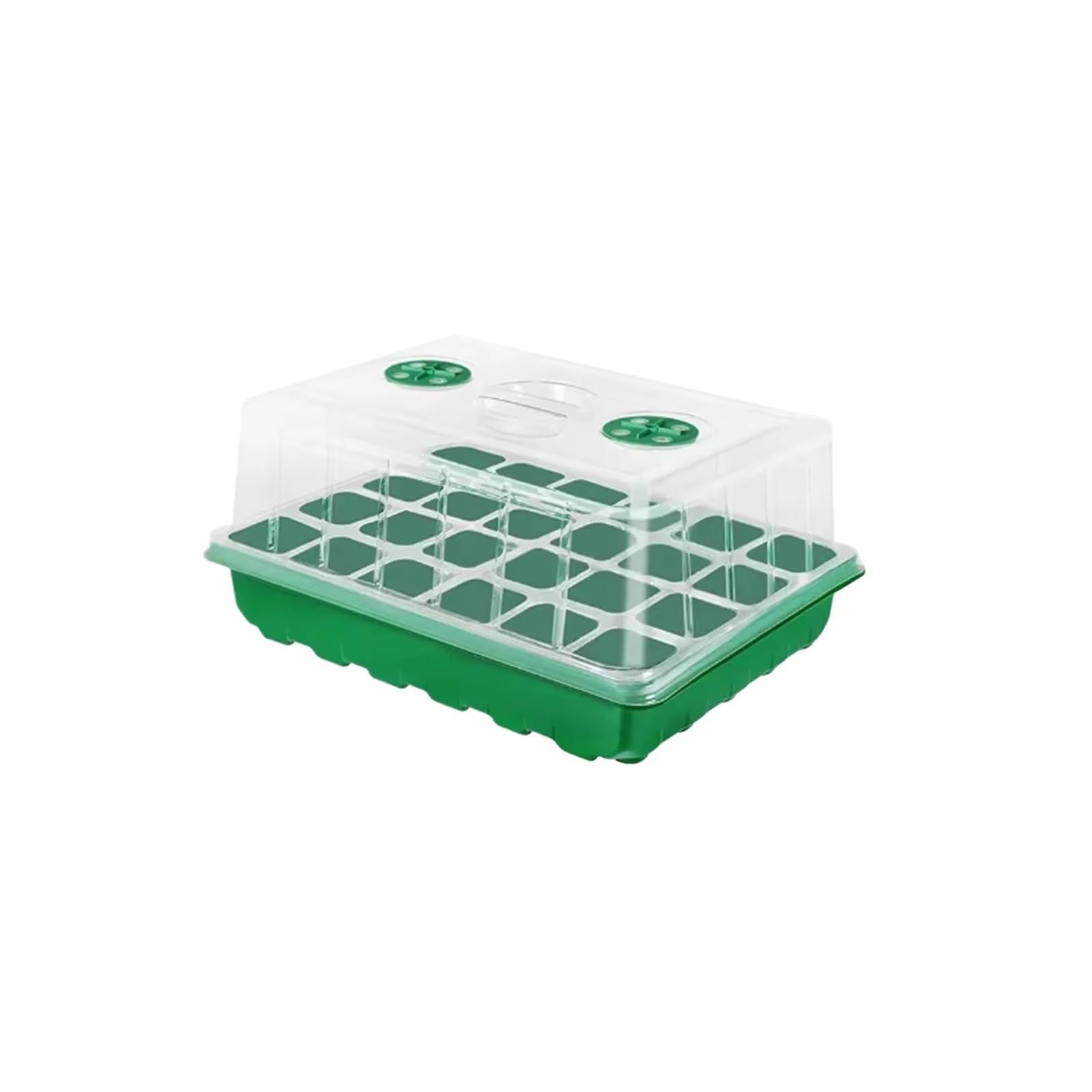 Semilleros De Germinacion Bandeja for Semillas de 1/3 Piezas, 24/48 Orificios, Caja for plántulas, macetas, Caja for germinación, incubadora de Plantas, macetas for jardinería(Green,48 Holes_3PCS)