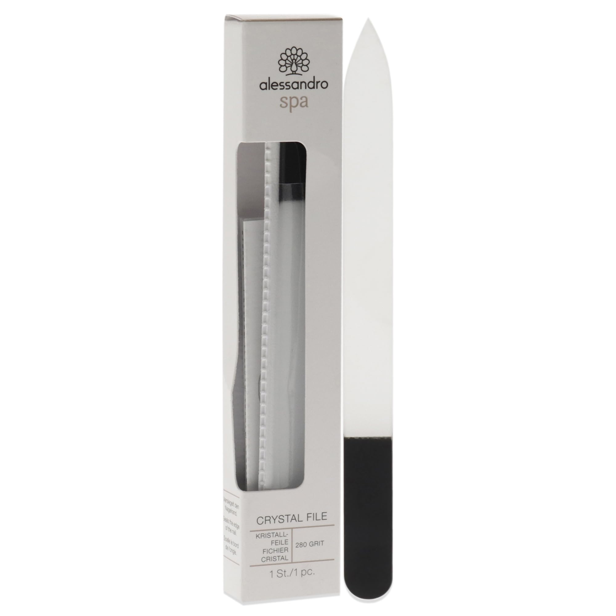 alessandro Spa Crystal Nail File - kryształowy pilnik do paznokci, szklany pilnik do paznokci naturalnych, 1 sztuka