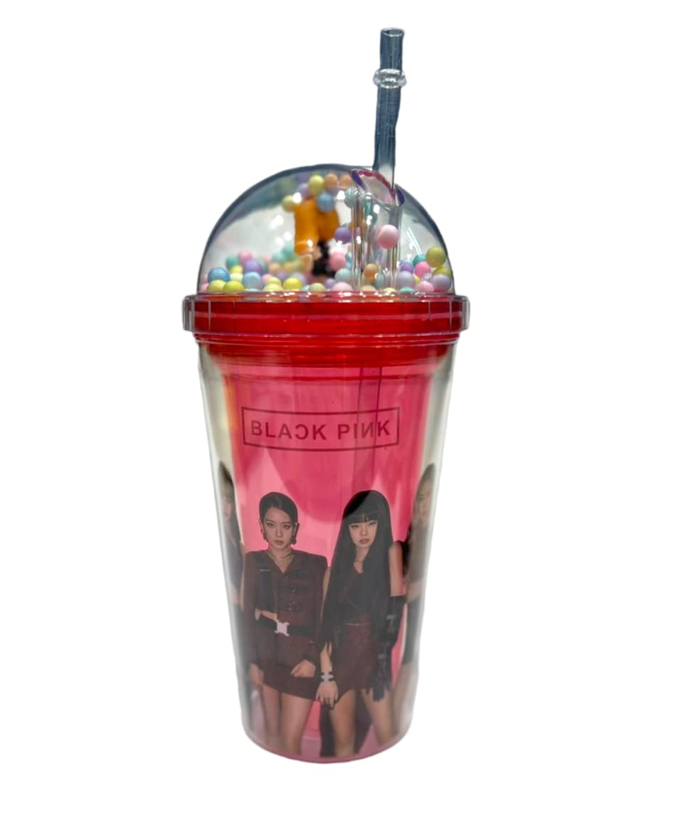 Prezzie Villa Pack of 1 Blackpink Kpop Bubble Glitter Sipper/Water