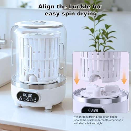 Image of 3L Portable Washing Machine,3 In 1 Portable Washer And Dryer Underwear Washing Machine,Mini Lavadora Portatil for Home, Apartment, Hotel, Camping & Travel(3L capacity)