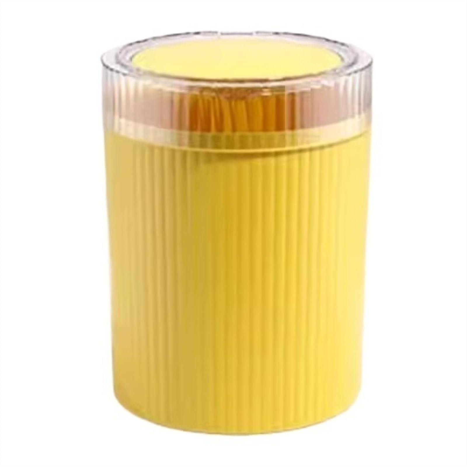 Kosz na śmieci Pojemnik Na Śmieci Z Pokrywą Typu Press Kosz na pedały ﻿Kosz na pedały kuchenne(Yellow)