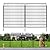 10 Panels Garden Fencing Animal Barrier, 33 in(H) X 24 ft(L) Dog Fence Outdoor for Yard Rustproof No Dig Decorative Tall Garden Fence Metal Wire Panel Border Patio Rabbit Ground Stakes Fencing