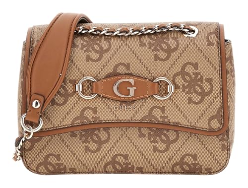 Sac GUESS Izzy maroquinerie femme crossbody chic coloris latte logo imprimé