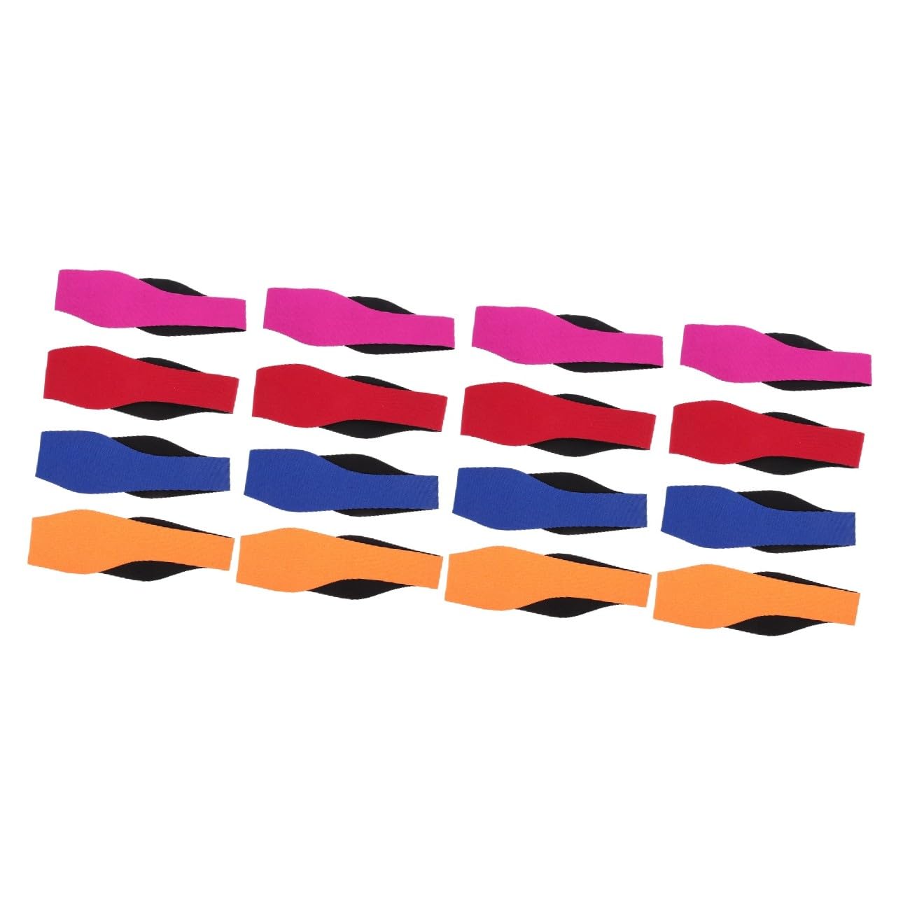 POPETPOP Cinta Para Cabeza De Natación Ajustable Cubiertas Para Oídos Impermeables Banda Transpirable Para Nadadores Para Actividades Acuáticas Incluye 4 Piezas X 4