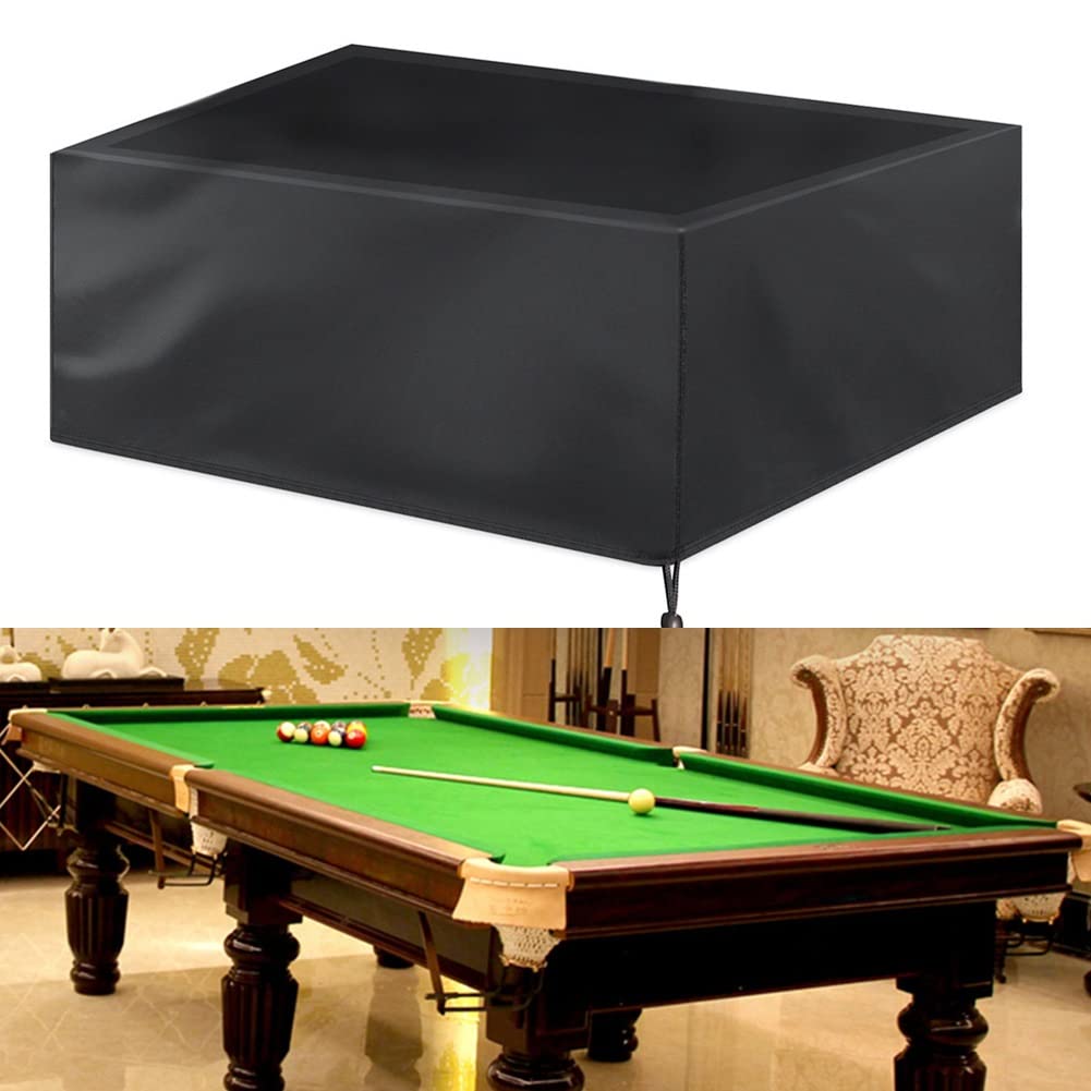 HeavyDu 420D - Funda protectora de poliéster para jardín, 115 x 115 x 74 cm, impermeable, color negro