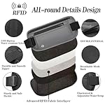 Gray Hidden Money Belt for Travel for Men, Waist Wallet Anti Theft, RFID Passport Holder For Travel Men Or Women, Money Pouch, RFID Passport Holder - Image 4