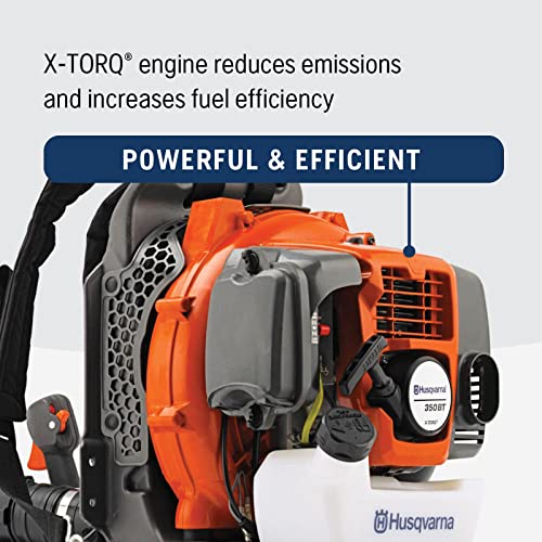 Husqvarna 965877502 350Bt Gas Leaf Blower, 50.2-Cc 2.1-Hp 2-Cycle Backpack Leaf Blower thumb #2