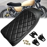 YIMOTO Motorcycle Cafe Racer Seat Vintage Saddle Cushion Seats for Honda CB125 CB175 CB200 CB350 CB360 CB400 CB450 CB500 Kawasaki KZ400 KZ550 K750 Z650 W650 Yamaha SR500 XJ550 XJ650 XS650