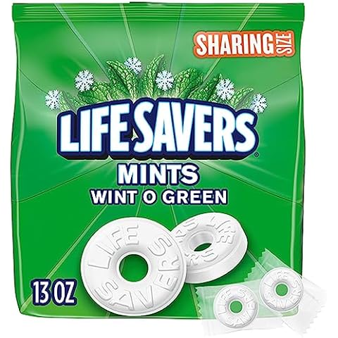 LIFE SAVERS Wint-O-Green Breath Mints Hard Candy, Sharing Size, 13 oz Bag Cover