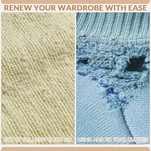 LemonRoad 3 Pcs Wooden Lint Comb Cashmere Comb 3 Styles Manual Fabric Shaver with Sewing Needles Complete Garment Repair kit for Different Fabrics Sweater Care - Image 6