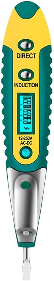 Keebgyy High Precision Electrical Detector Screwdriver AC/DC Outlet Circuit Voltage Tester LCD Digital Test Pen with Night Sight LED Light