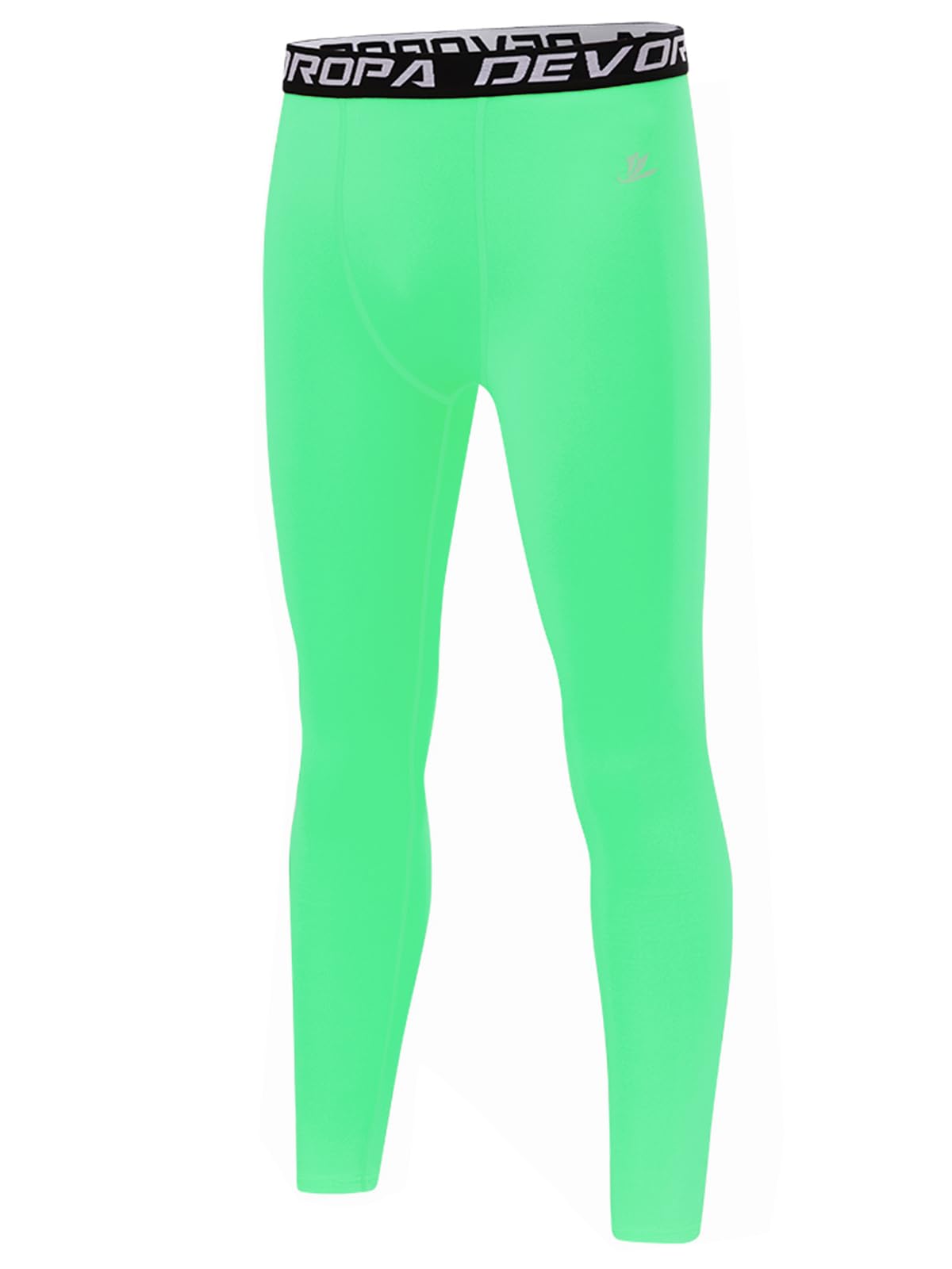 DEVOROPA Boys Leggings Youth Compression Pants Sports Tights Basketball Football Baseball Soccer Baselayer Slim/Regular/Husky