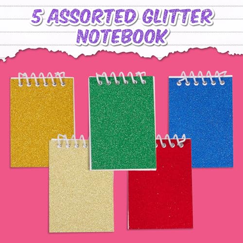 Carnet pour pochette surprise enfants de 24 mini blocs de notes à spirale colorés