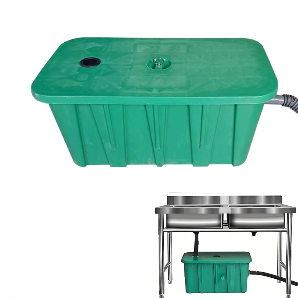 9-stopniowy separator tłuszczu, filtr oleju zdejmowany pod zlewem, ścieki do kuchni domowej, restauracji, barów - wydajny system filtrowania dla ge