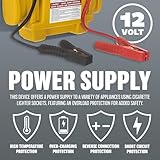 12v Portable Car Jump Starter - Air Compressor Battery Start Emergency Booster Charger Volt Leads Rechargeable Built in 3.5w Spotlight Garage All in One Travel - Image 7