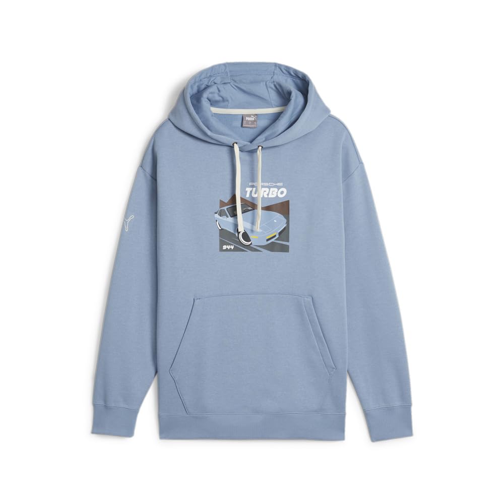 PUMA Mens Porsche Legacy 944 Graphic Hoodie Athletic Outerwear Casual - Blue - Size M
