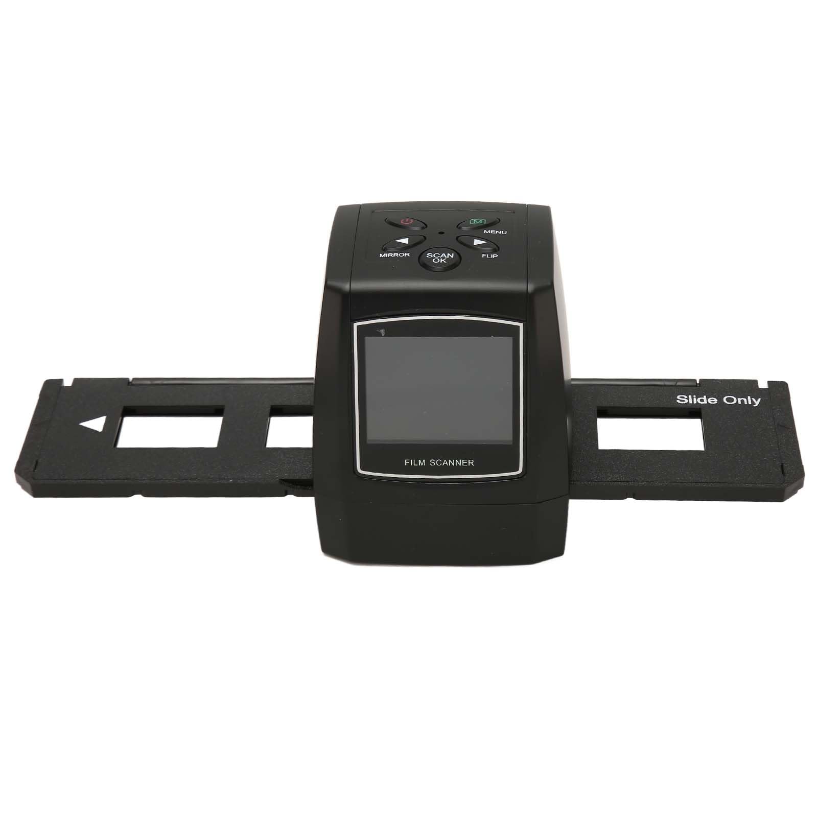 Denash 2,36 Pouces Scanner de Films LCD TFT 5MP JPEG Mémoire de Machine à sous DIA-Viewer pour 35 Mm / 135 Mm Couleur Noir Blanc, Fonctions de Traitement Idéales pour Les Entrées Photo