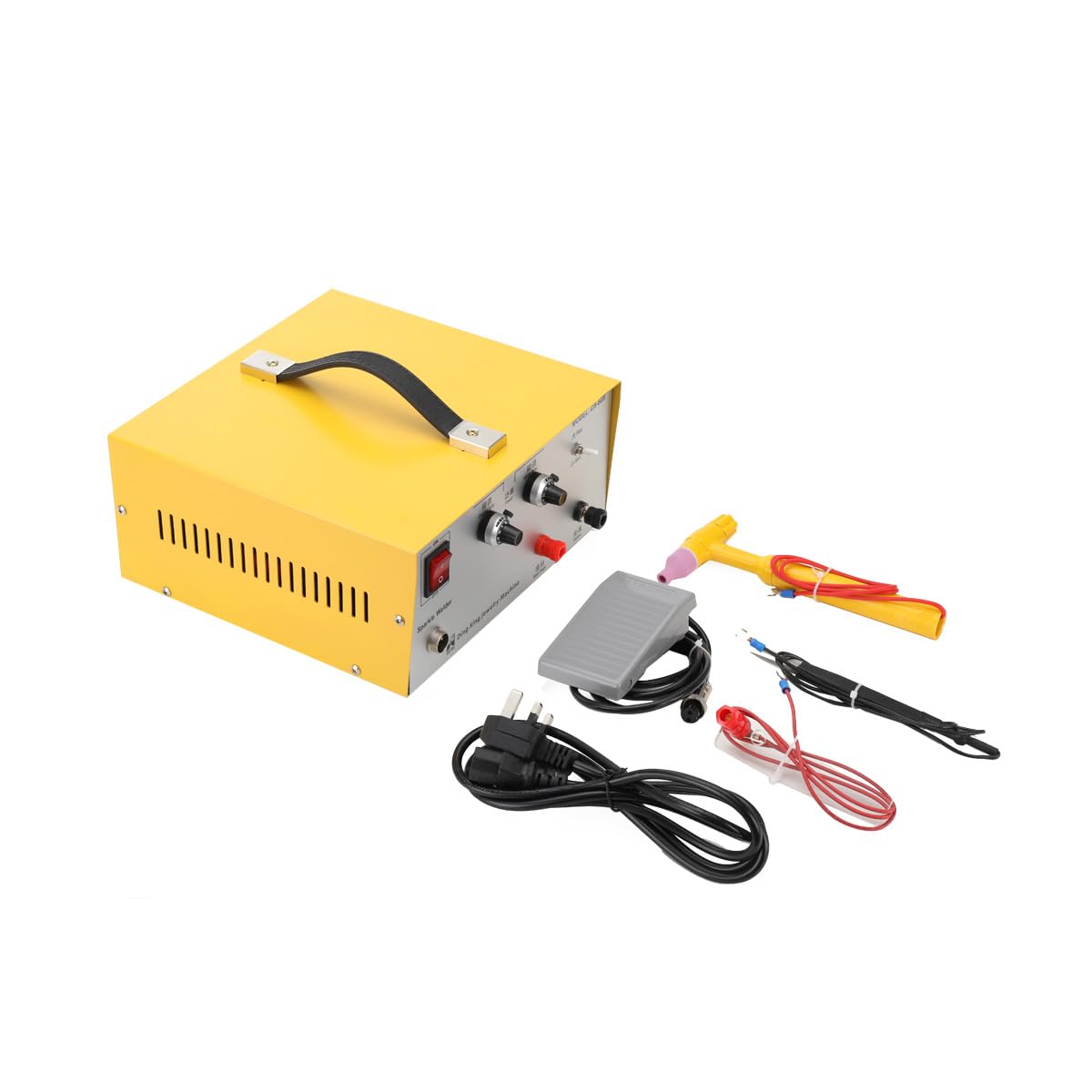 L-Home Gold/Silver 400W Portable Jewelry Spot Welding Machine 80A Pulse Sparkle Spot Welder Ac 230V Diy Welding Tool Kit Earrings And Necklaces Jewelry Tool