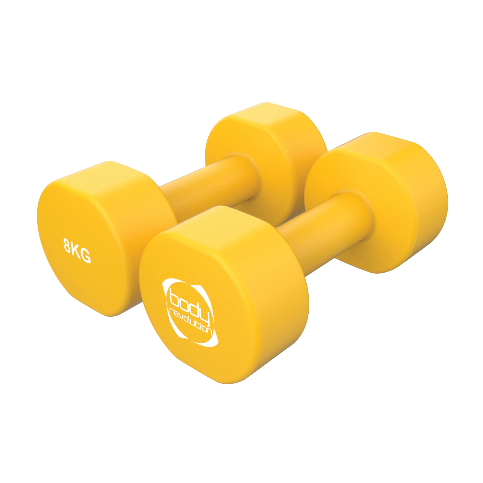 Monstershop Unisex Orange 2 X 8Kg Neoprene Dumbbells In