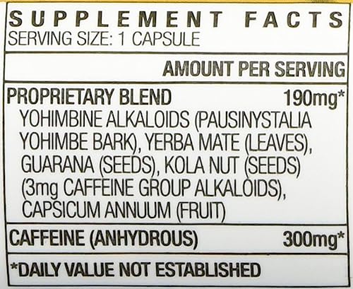 yellow hornet herbal dietary supplement 20ct lot of 6 x  120 capsules