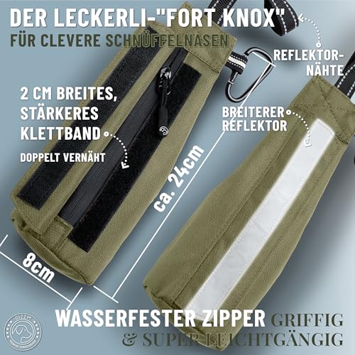 GIZZY® DAS ORIGINAL I Futterdummy Hunde I Robuster Hunde Futterbeutel für alle Rassen I Dummy Hundetraining mit Leckerlies - Die Erziehungshilfe für Hunde I Futterbeutel Hundetraining - Hunde Zubehör