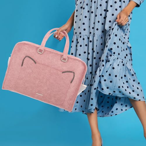 Bolso tote para laptop de mujer OSALADI 16 pulgadas rosa miniatura 7