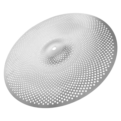 VINTORKY 14 Drum Set Silent Cymbal Mute Cymbal Piece Muffler Alloy Suitable for Jazz Drum Replacement Part