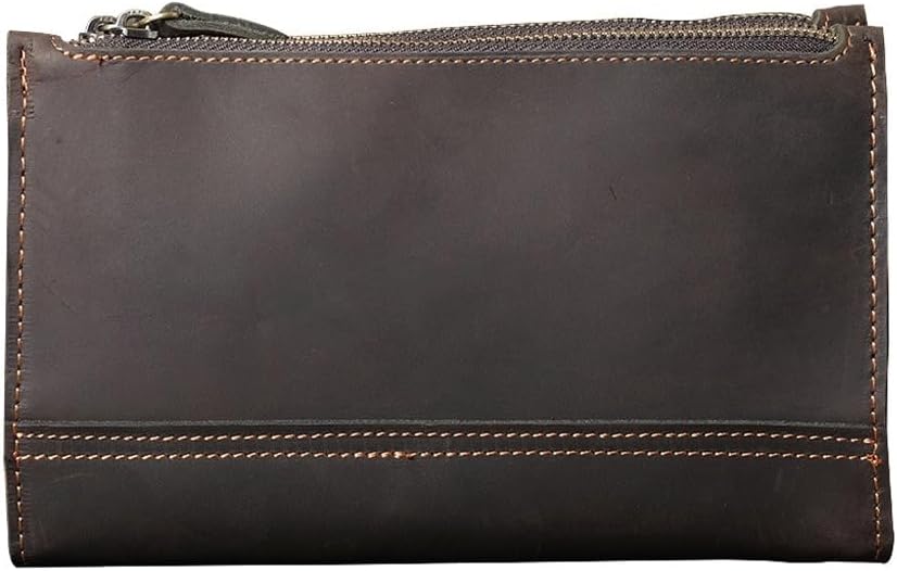 Top Layer Cowhide Shoulder Bag Crossbody Daily Practical Hand Crazy Horse Leather