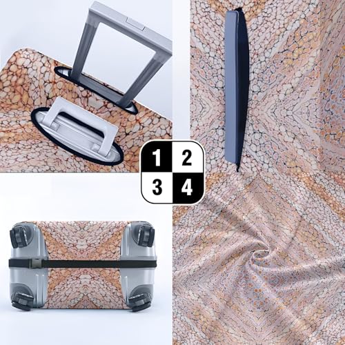 Travel Luggage Cover Suitcase Protector Scratch-Resistant Fit Not Included Suitcase Square L-26-28in4