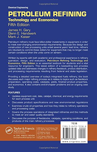 Petroleum Refining: Technology and Economics, Fifth Edition