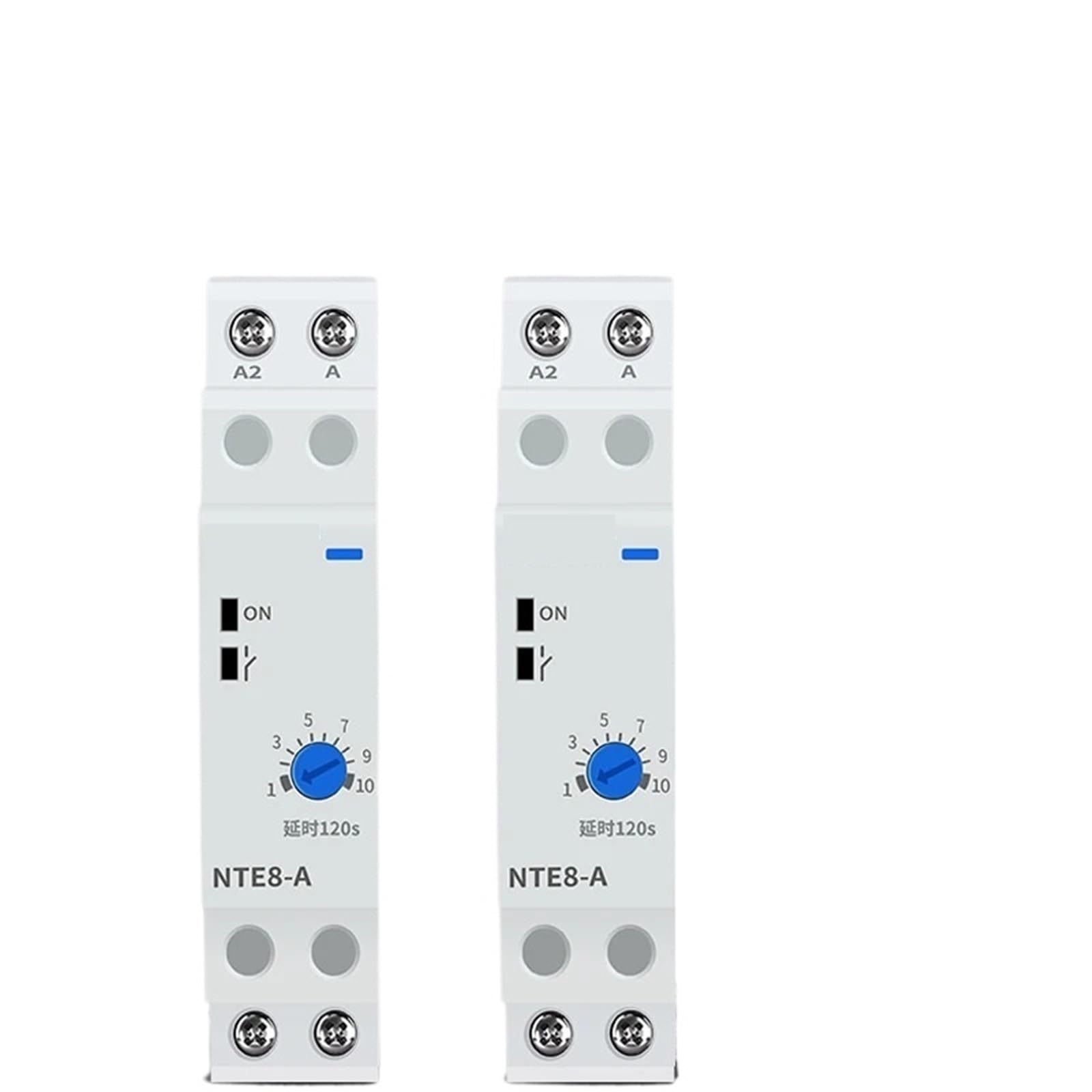 Relé temporizador NTE8-A Controlador de apagado CA 220 V CC 24 V Retardo de desconexión(AC230V,6s-60s NTE8-A)