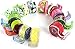 Polar Bear Washi Masking Tape With Cute Dispenser, 0.47" x5.5 Yards each, Pack of 12pcs(total 66 yards), assorted colors,(WT-1255)