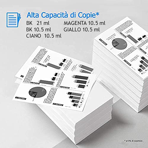 Alphaink 10 Cartucce Compatibili Con Canon PGI-520 CLI-521 Per Stampanti Canon PIXMA MP630, MP640, MP620, MP640M, MP990, MX860 - Foto 3