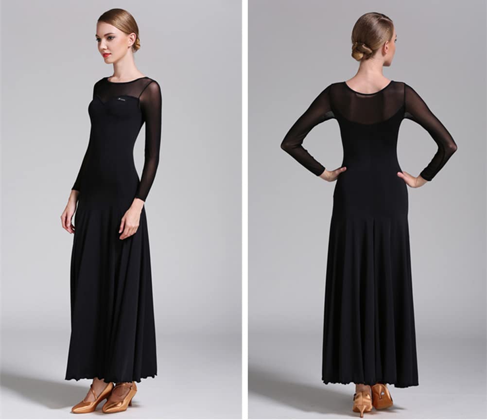 Lange Wettbewerb Kostüm Walzer Standard Tanz Kleider Modernes Tanzkleid Damen Kleider Festliches Abendkleider Vintage Ballkleid Schaukel