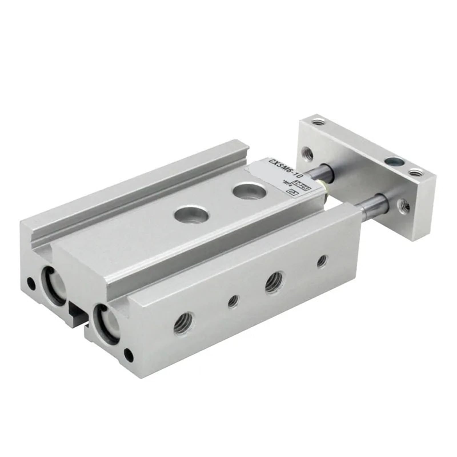 Vérin double tige CXSM16 pneumatique 30 35 40 45 mm palier lisse