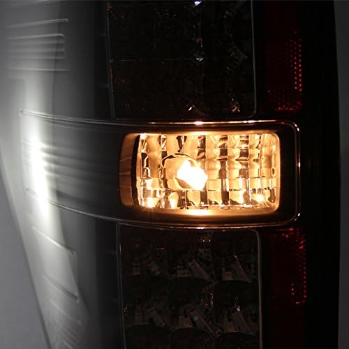AKKON - For Ford F-150 F150 Pickup Truck Black Bezel LED Tail Lights Brake Driver/Passenger Lamps