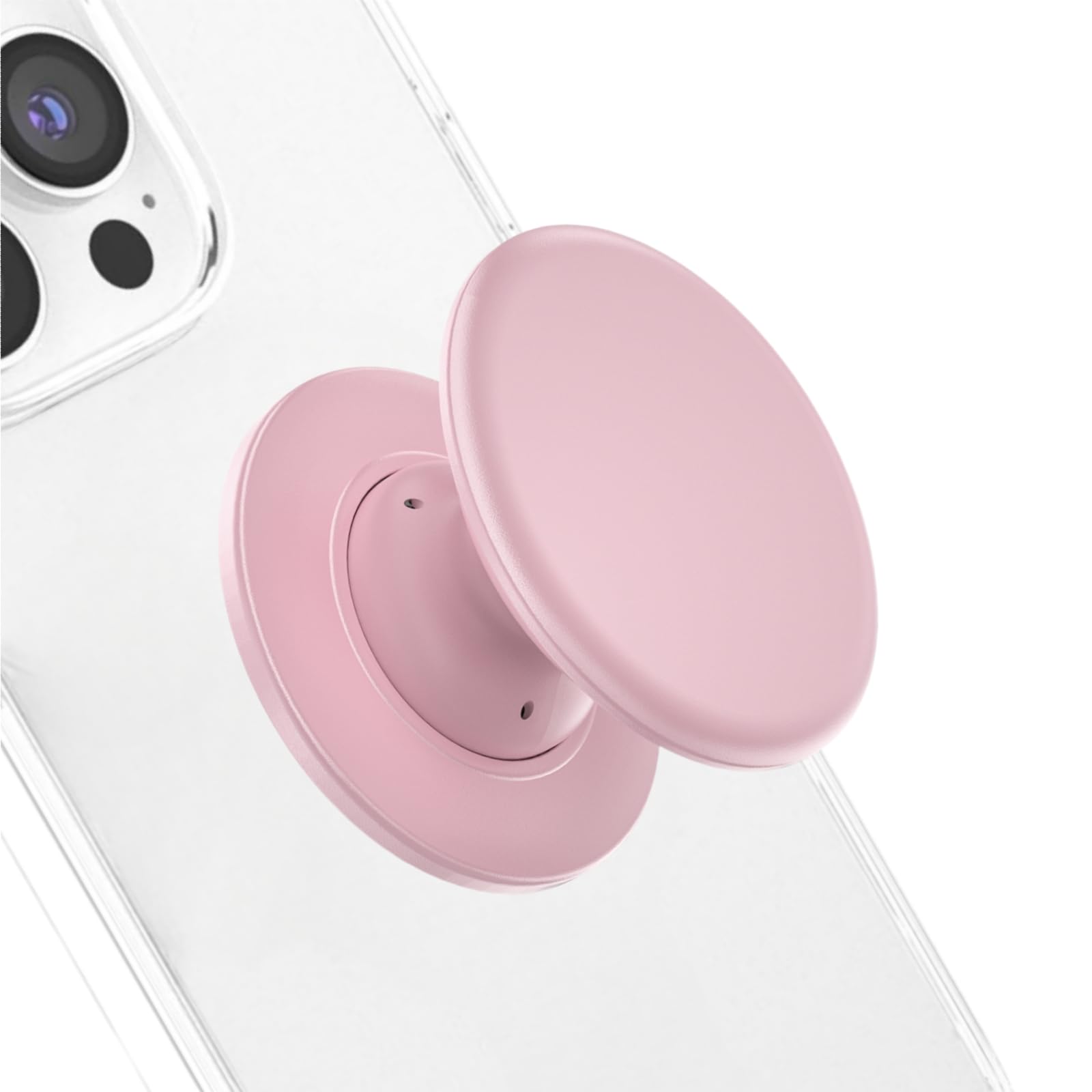 Macaron Solid Color Design Expandable and Collapsible Mobile Phone Grip Stand Holder for Phone Tablet Cell Phone Accessory, Pink